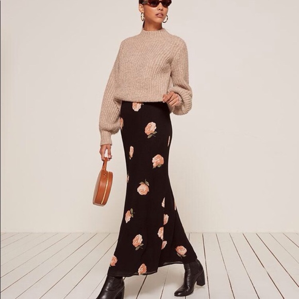 Reformation Mandy Maxi Skirt - Rose, 2